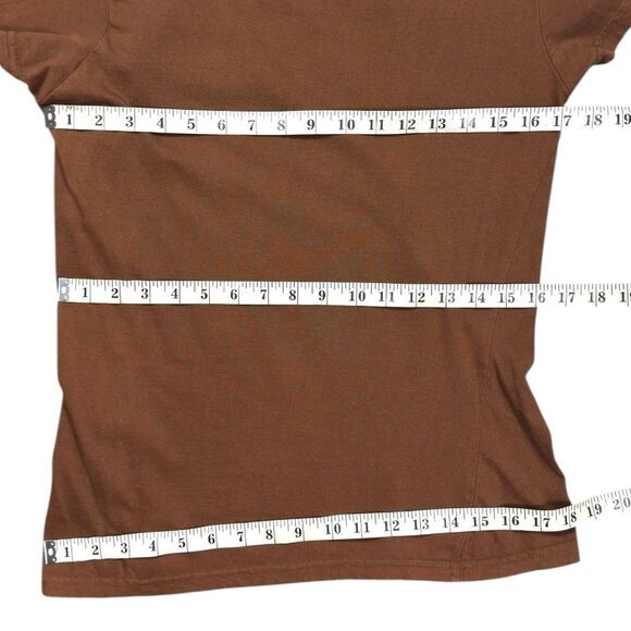 Steve & Barry's Brown and White Short Sleeve Tee Sz L - Picture 5 of 9